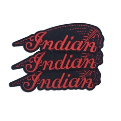 Indian Logo Embroidery Badges Iron On for Clothing Rider Motorcycle Rocker Patch Punk Embroidery Iron on Upper Applique