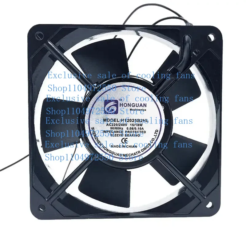 A + для 120*120*25 мм Hongguan H12025B2HL 12025 220/240 В охлаждение шкафа 12 см осевой вентилятор из чистой меди A + для 120*120*25 мм Hongguan H12025B2HL 12025 220/240 В охлаждение шкафа 12 см осевой вентилятор из чистой меди