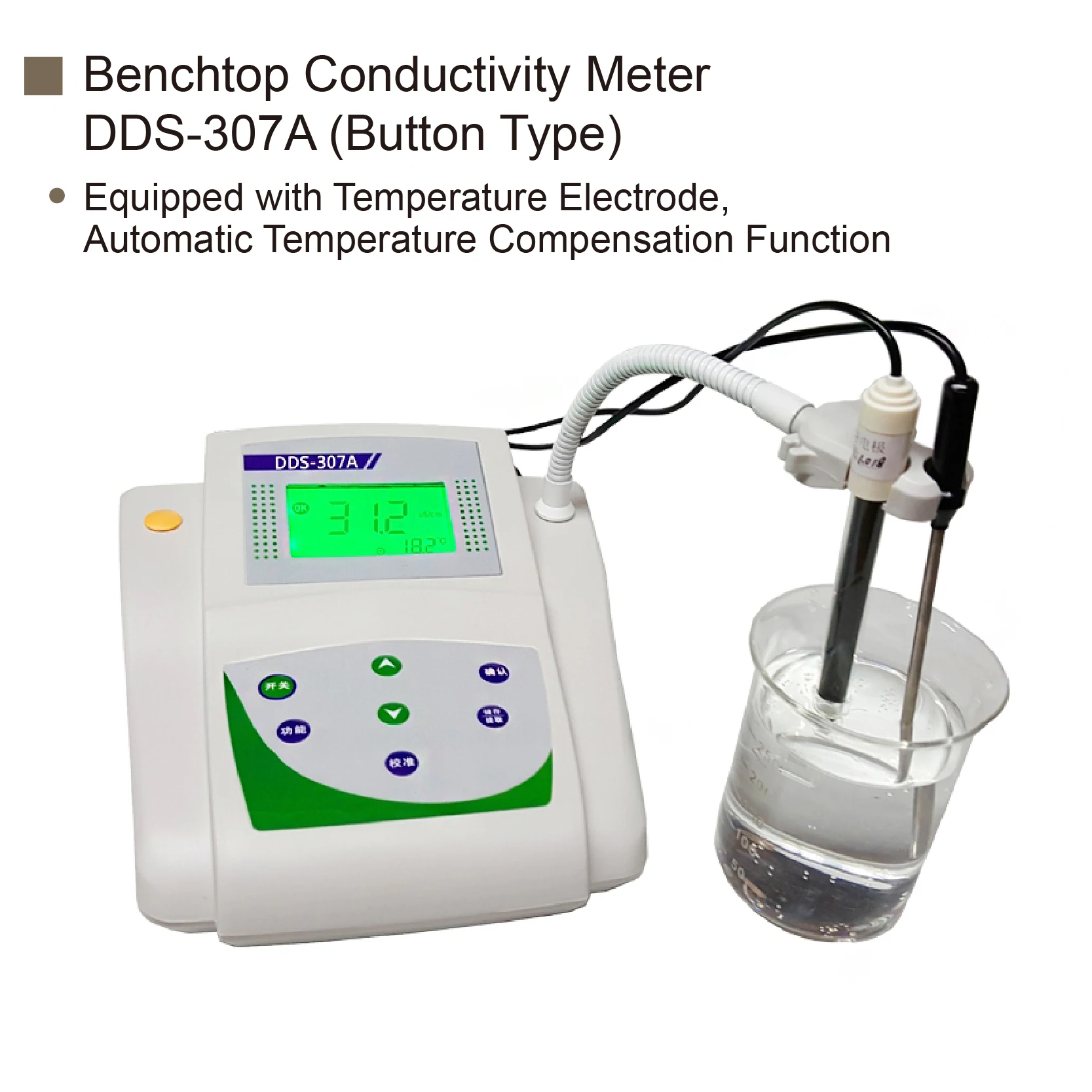 DDS-11A Digital Conductivity Meter for Water Quality High Accuracy Analyzer  Laboratory Tabletop EC Tester