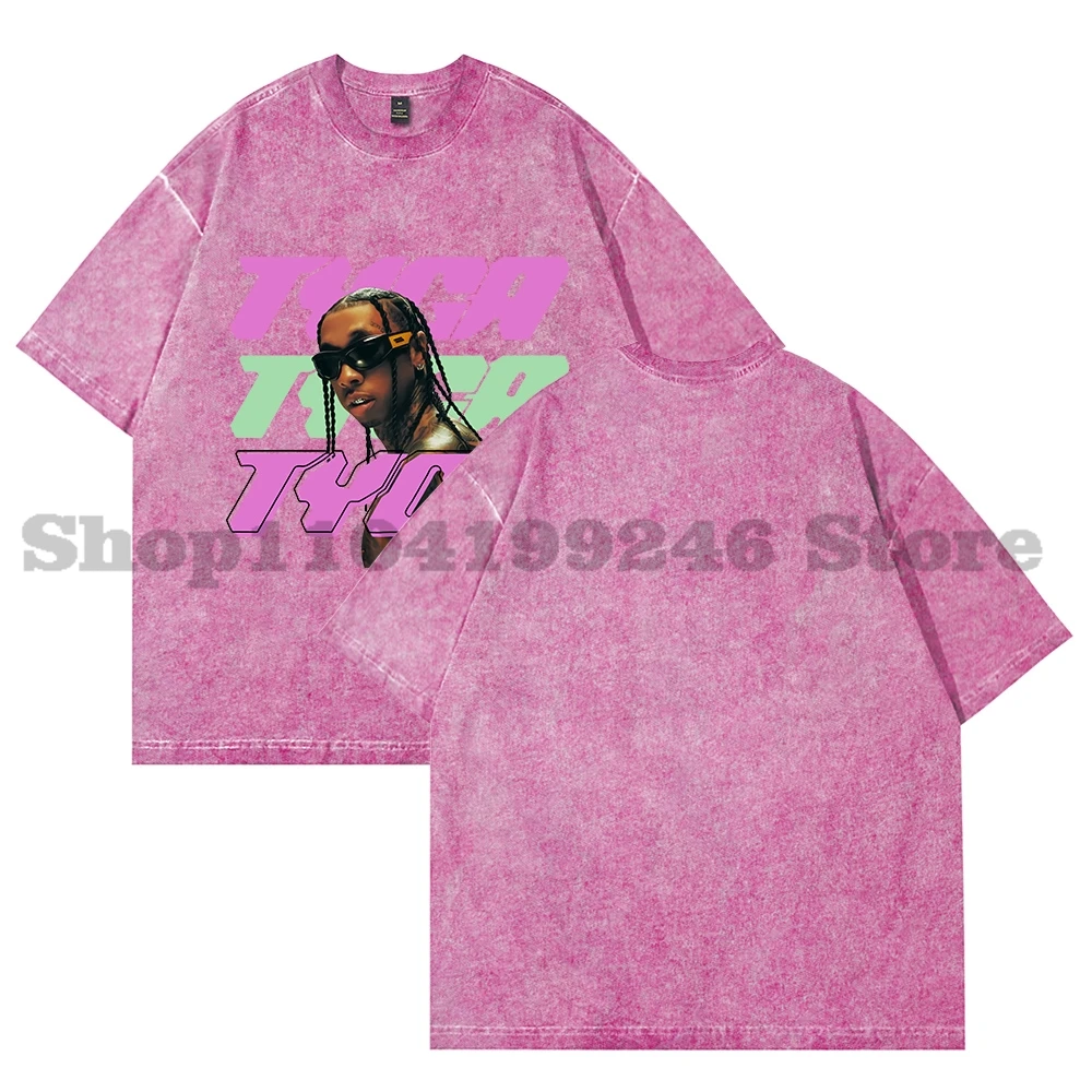 

Tyga Merch Vintage Wash Tee Cosplay Women Men Fashion Short Sleeve Cotton T-Shirts Style8