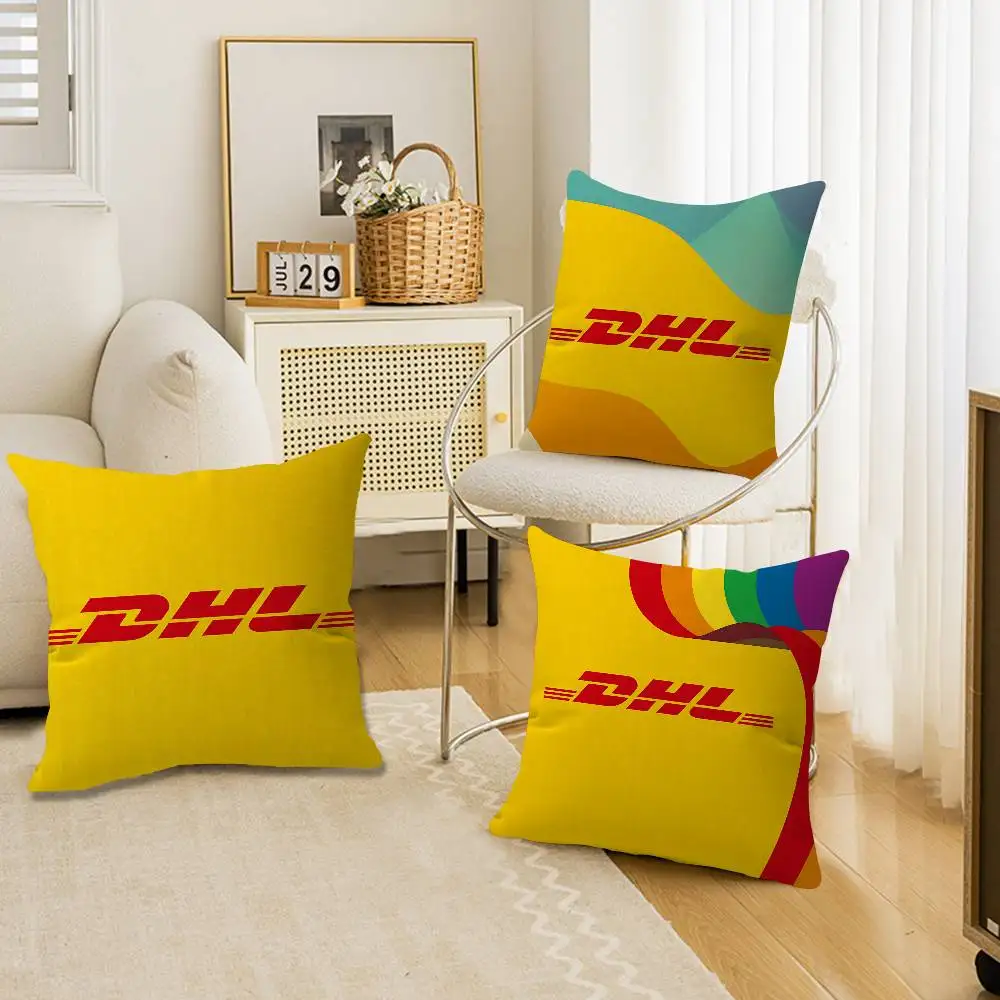 Logistics Brand D-Dhl Maple Design Cushion Cover Happy Autumn Harvest Decor Holiday Decorati Pillow Cover