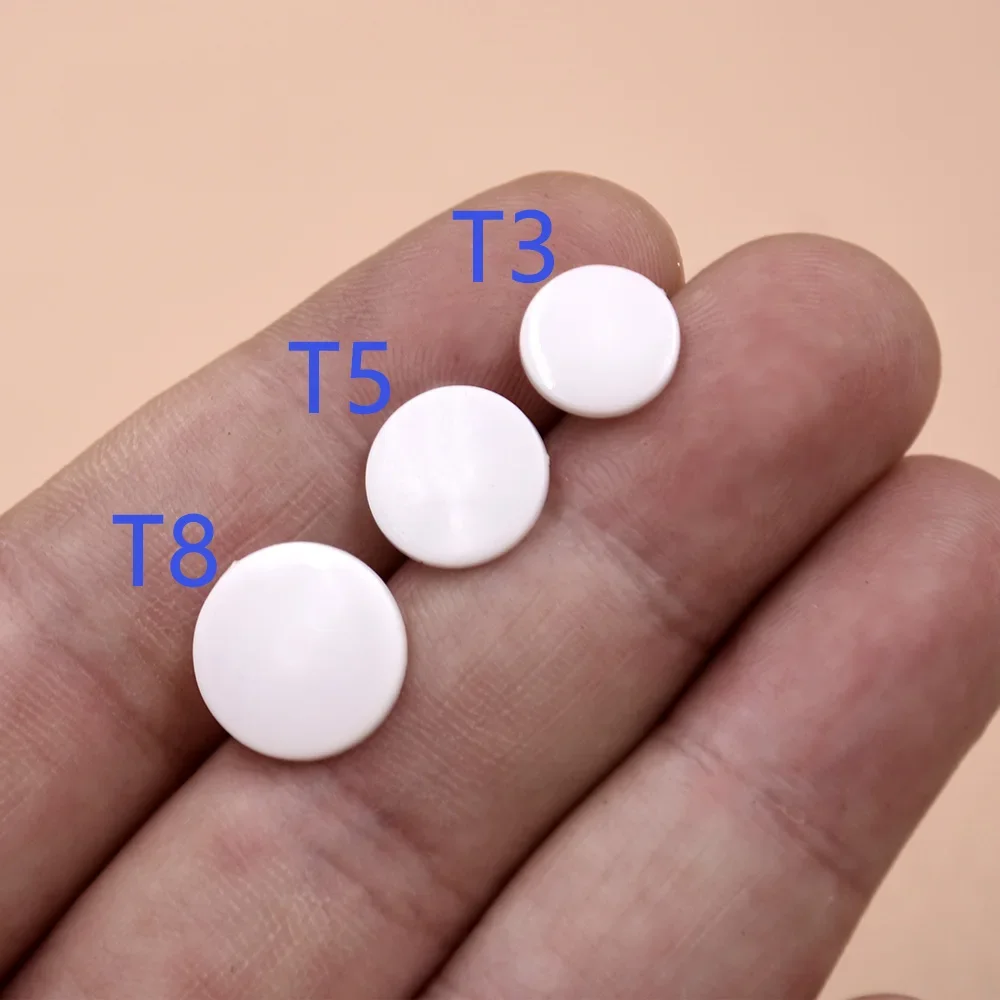 100 Set  Plastic Resin Press Stud Cloth Diaper.Button Fastener Snap. mold for buttons.T3 T5 T8 Clothes White black Buttons.