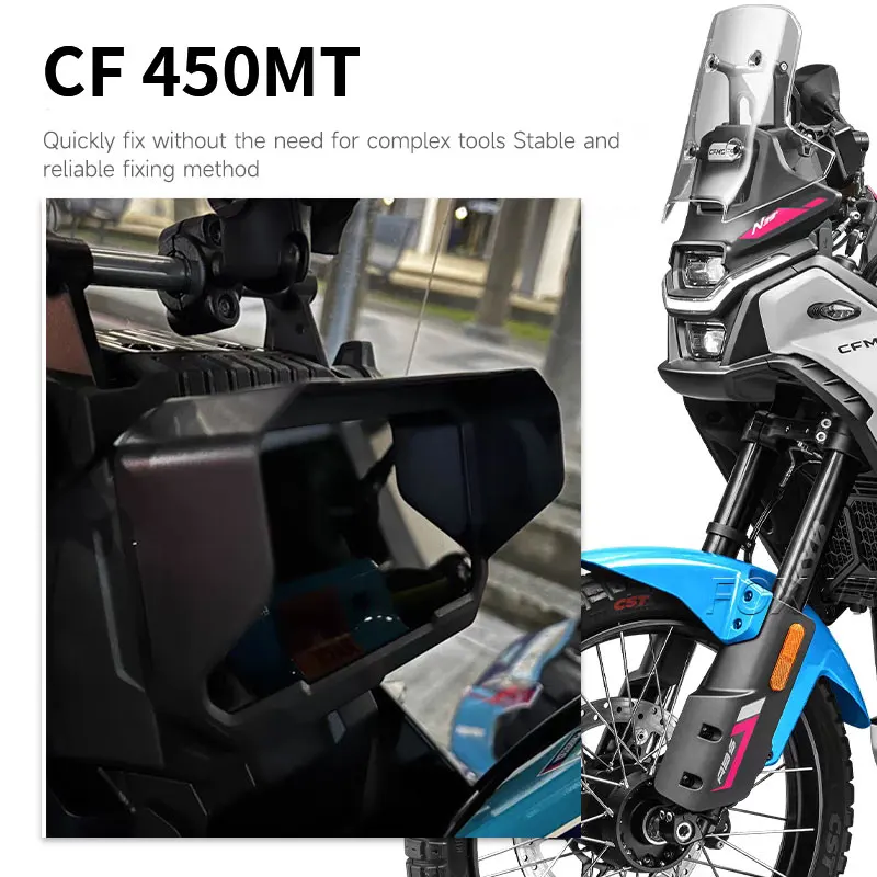 For CFMOTO 450MT 450 MT Motorcycle Accessories Instrument Surround Meter Frame Screen Hat Sun Visor Panel Protector Guard Cover