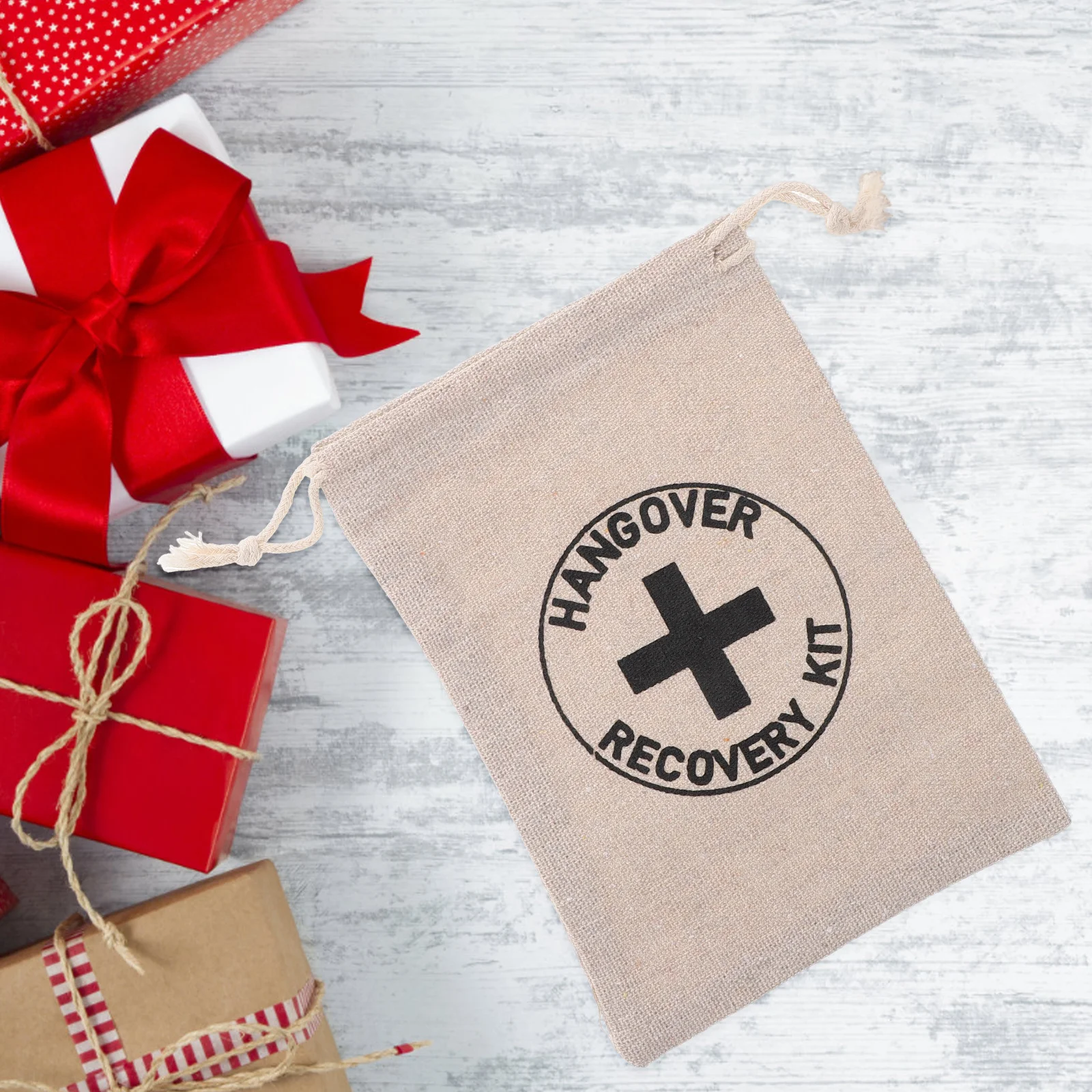 

10Pcs Cotton Cross Pattern Drawstring Bag Organizer Bachelorette Party Favor Bridal Shower Wedding Emergency Kit