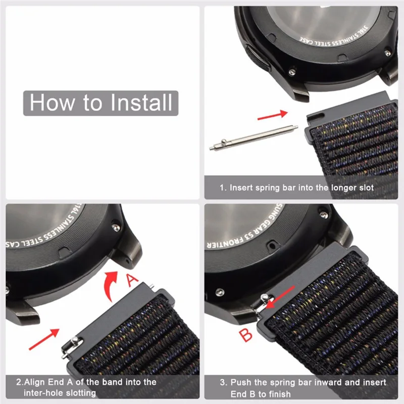 18MM Nylon Loop Band For Xiaomi Mi Smart Watch Straps Women Sports Bracelet For Garmin Vivoactive 4S/Venu 2s Correa Wristband