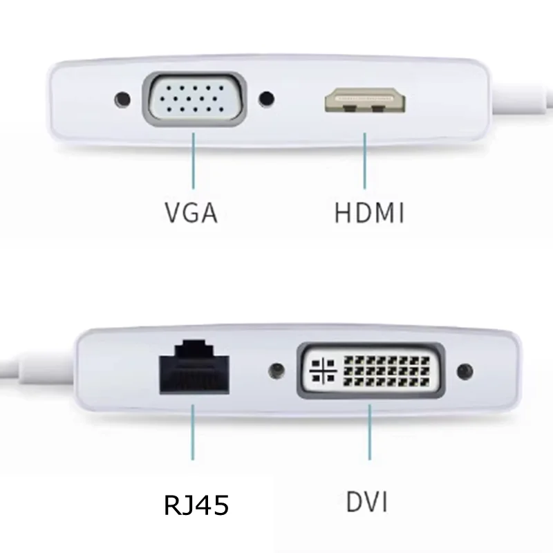 For PC Projector Laptop HDTV HD 1080P USB 3.0 Type-C Mini DP / DP To DVI 24+5 HDMI compatible VGA RJ45 Male Female Adapter