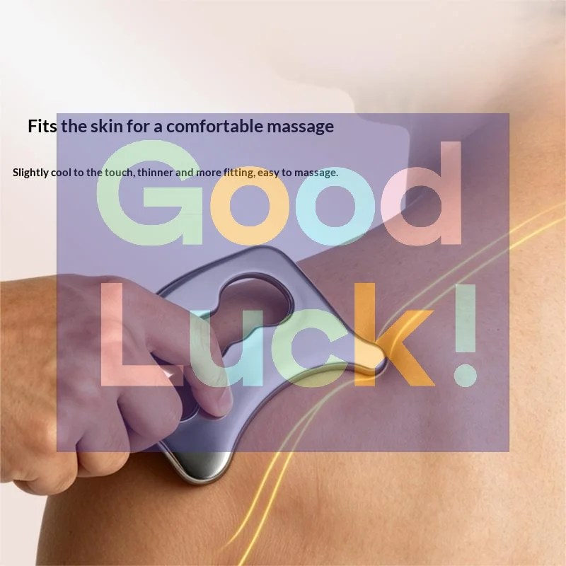 

【WA】Stainless Steel Gua Sha Massage Tool Ergonomic Scraping Massager For Muscle Relief And Body Therapy