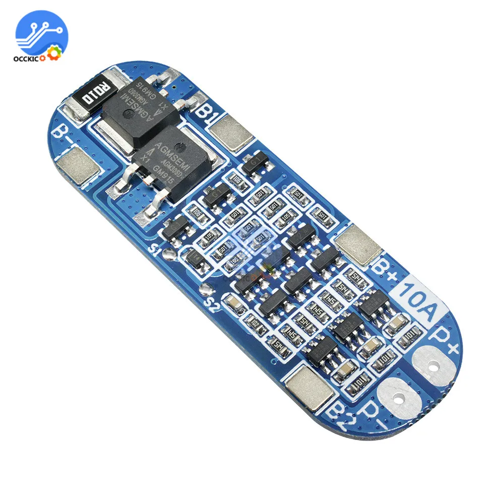 10 teile/los BMS 3S 10A 12,6 V Li-Ion Lithium 18650 Batterie Ladung Schutz Bord Batterie Balancer BMS PCB Equalizer modul