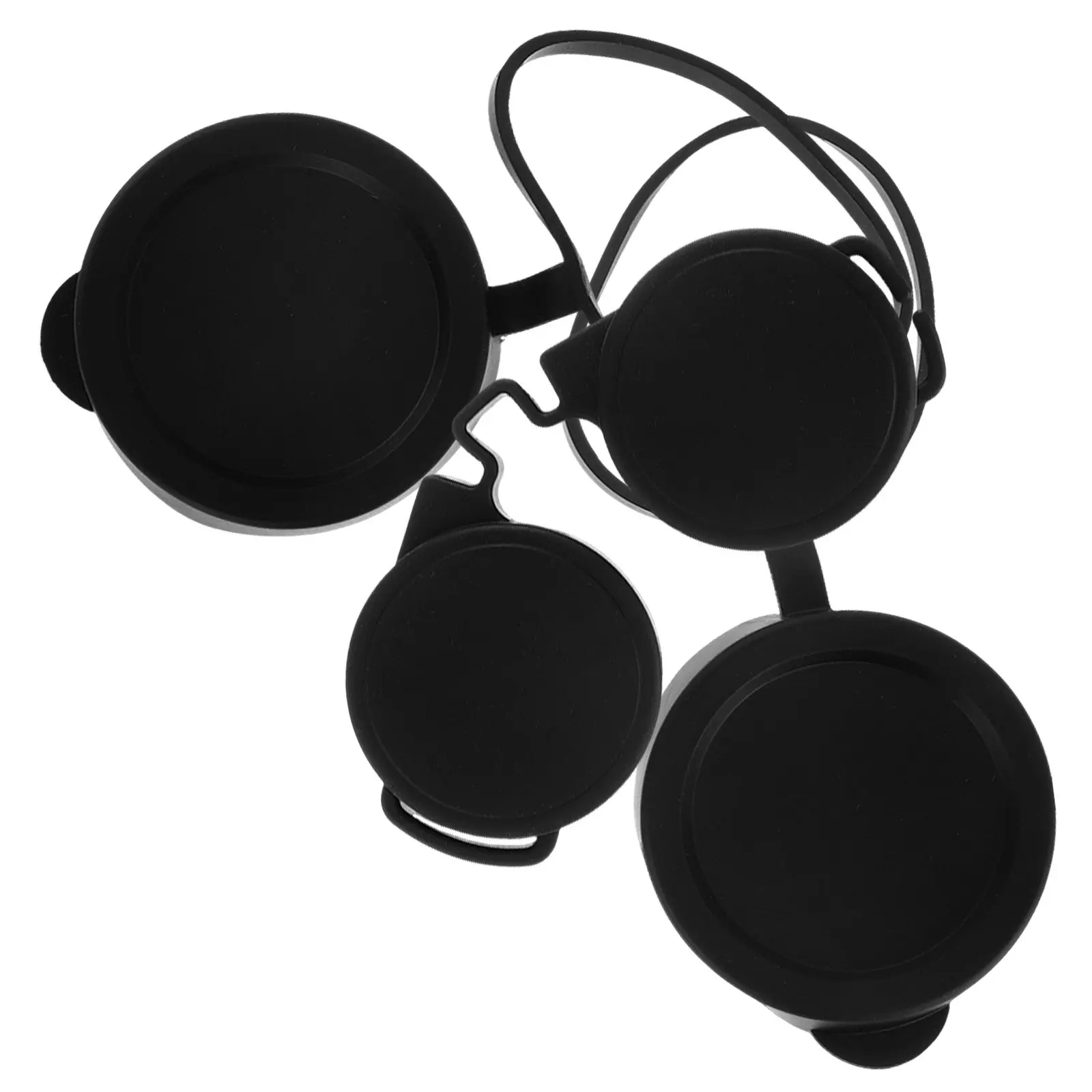 Lot de 3 capuchons de protection en caoutchouc pour lentilles de jumelles, étanches, compatibles avec toutes les jumelles à prisme de toit, couvre-oculaires et protections d'objectif
