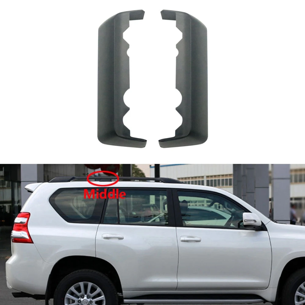 Car Roof Rack Rail Middle Trim Cover Roof Bar End Shell for Toyota Land Cruiser Prado FJ150 2010-2017