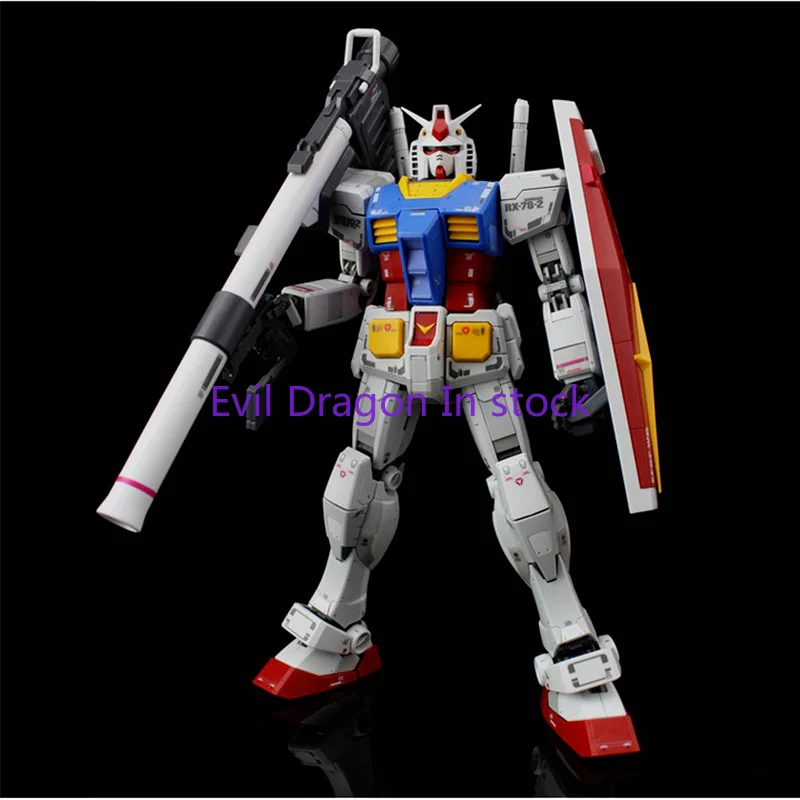 Bandai Gundam Model Kit Anime Figure MG 1/100 RX-78-2 Gundam Ver.3.0 Genuine Gunpla Model Action Toy Figure Toys for Children