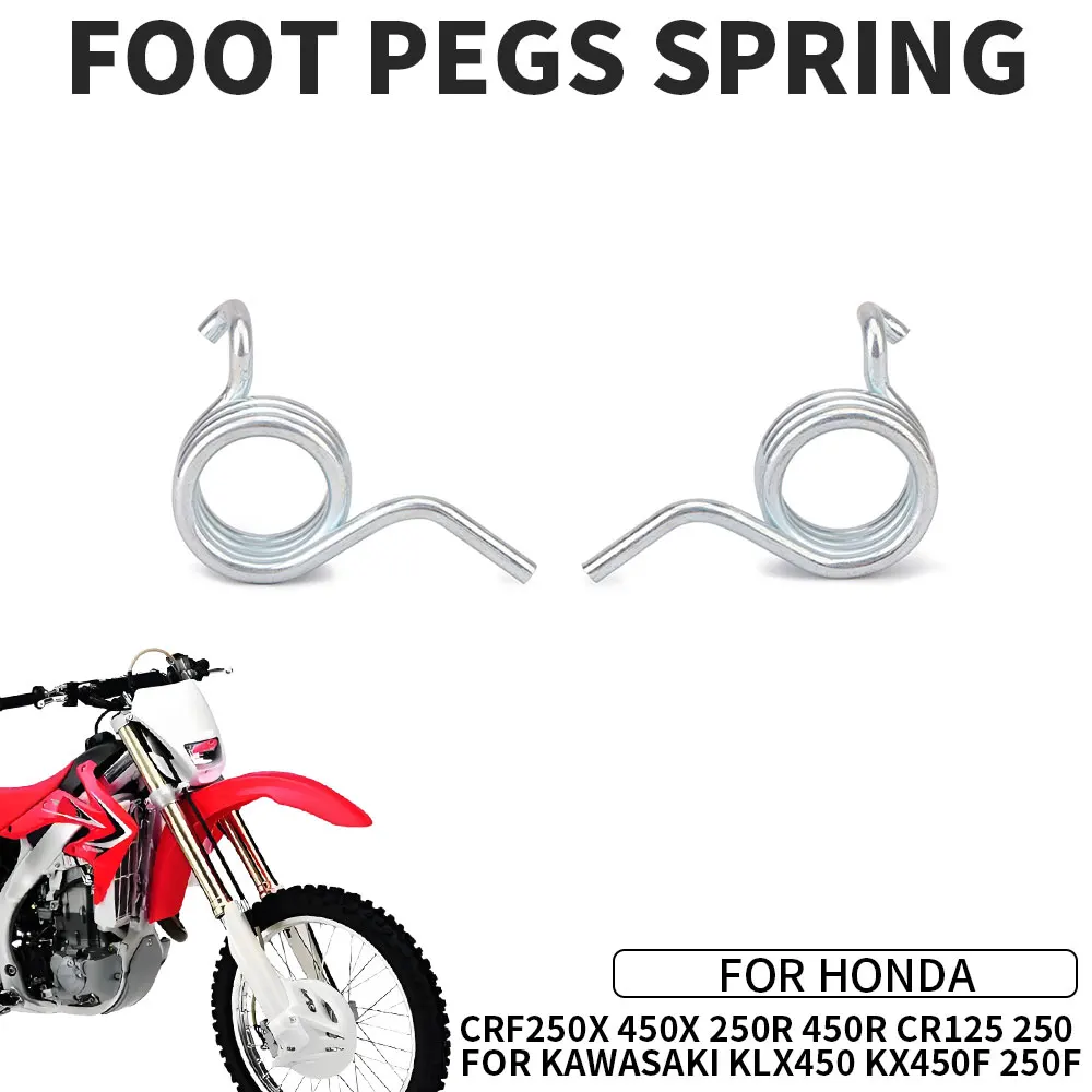 

Подножки пружины для HONDA CRF250X CRF450X CRF250R CRF450R CR125 CR250 KAWASAKI KLX450 KX450F KX250F аксессуары для мотоциклов