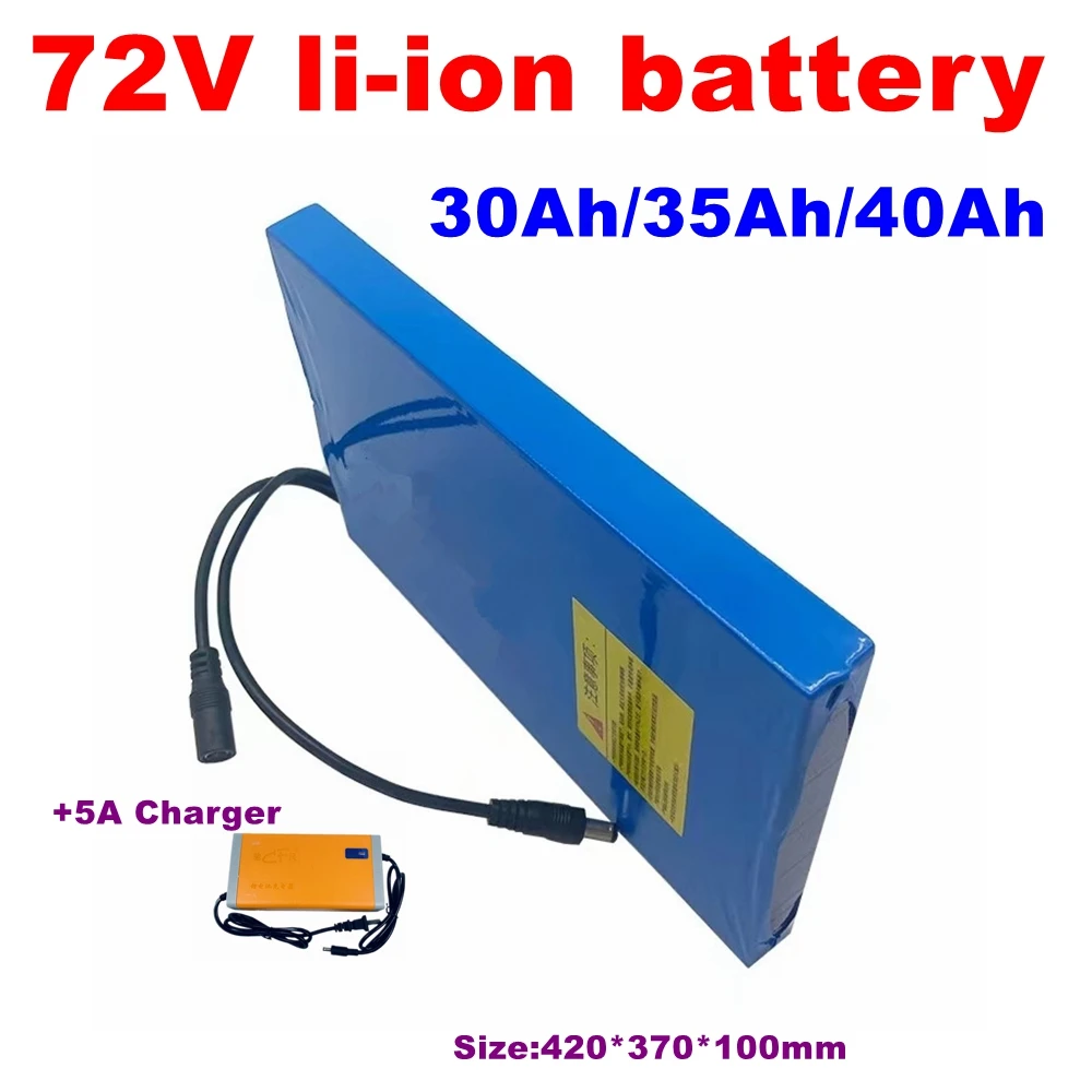 Batteria agli ioni di litio ad alta capacità 72v 40Ah 72v 35Ah 30Ah 100A BMS tavola da surf elettrica jet motore di alimentazione al litio