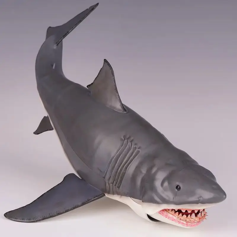 

12 Inch Great White Shark Action Figure Jaws 50th Anniversary Movie Deluxe Model Multiple Accessories Cartoon Fun Toys Gifts