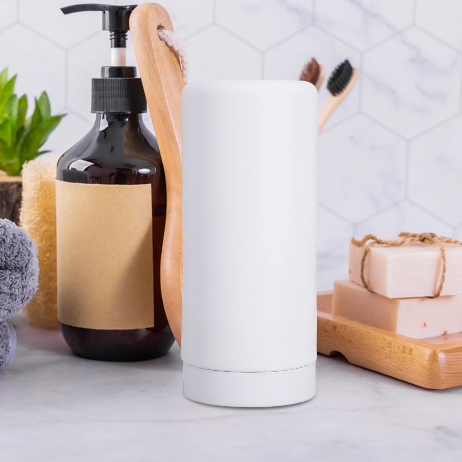 

Silicone Soap Dispenser Squeeze Bottle For Bathroom Kitchen Hand Liquid Dishwashing Lotion Travel Portable