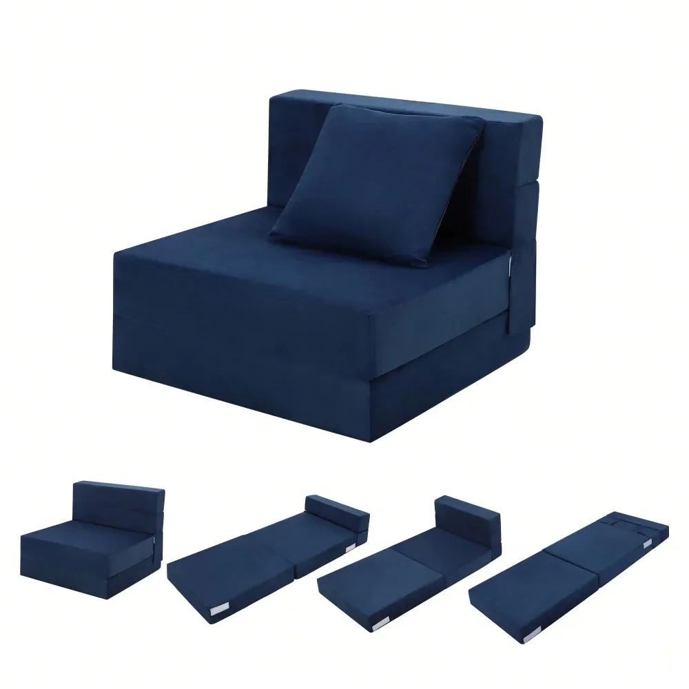

Sofa Bed, Convertible Sleeper Chair Floor Couch With Pillow Futon Sofa Sleeper Chair For Living Room Home Office