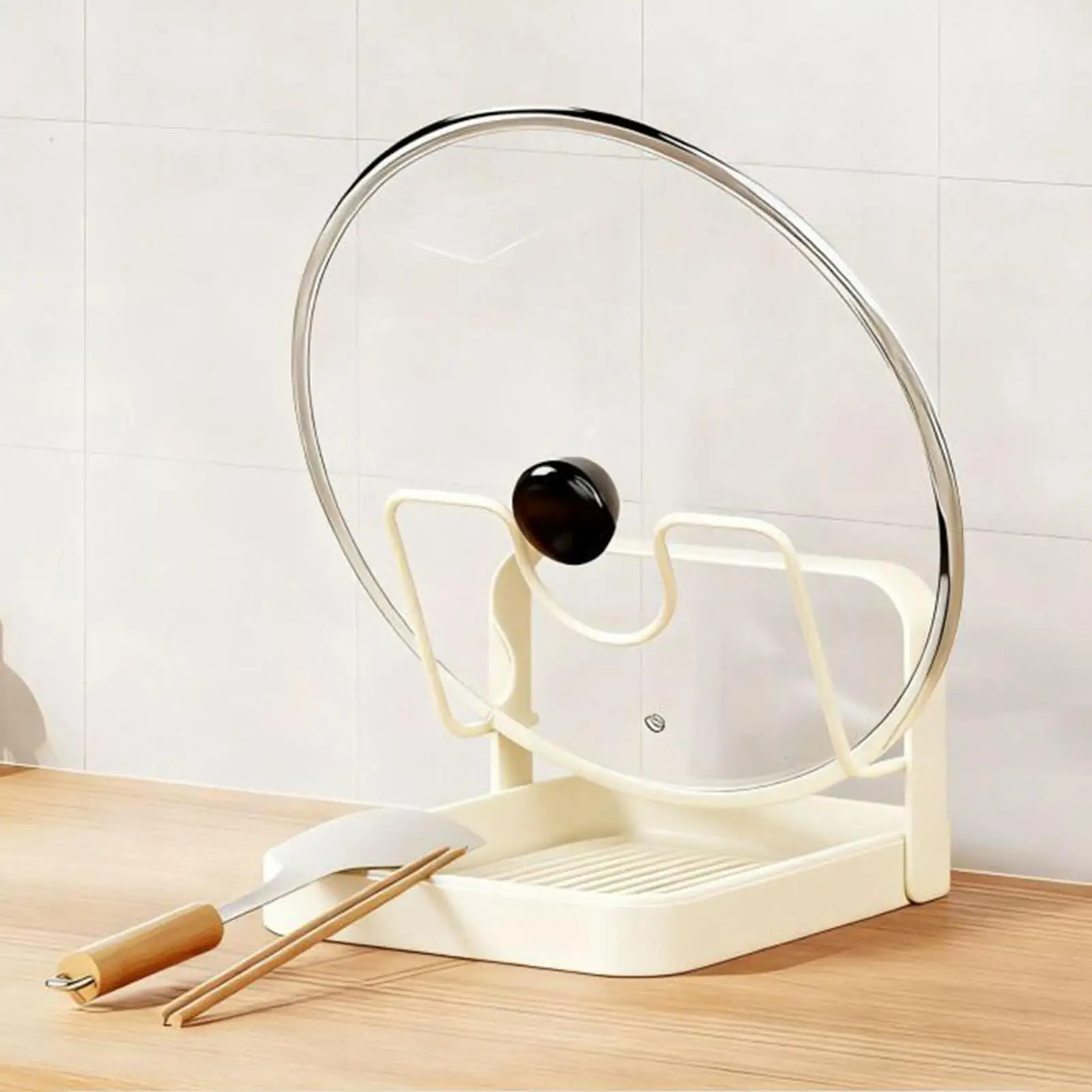 Pot Lid Organizer Anti-Slip Ki - огляд і ціна Kitchen Baking Pan Organizer
