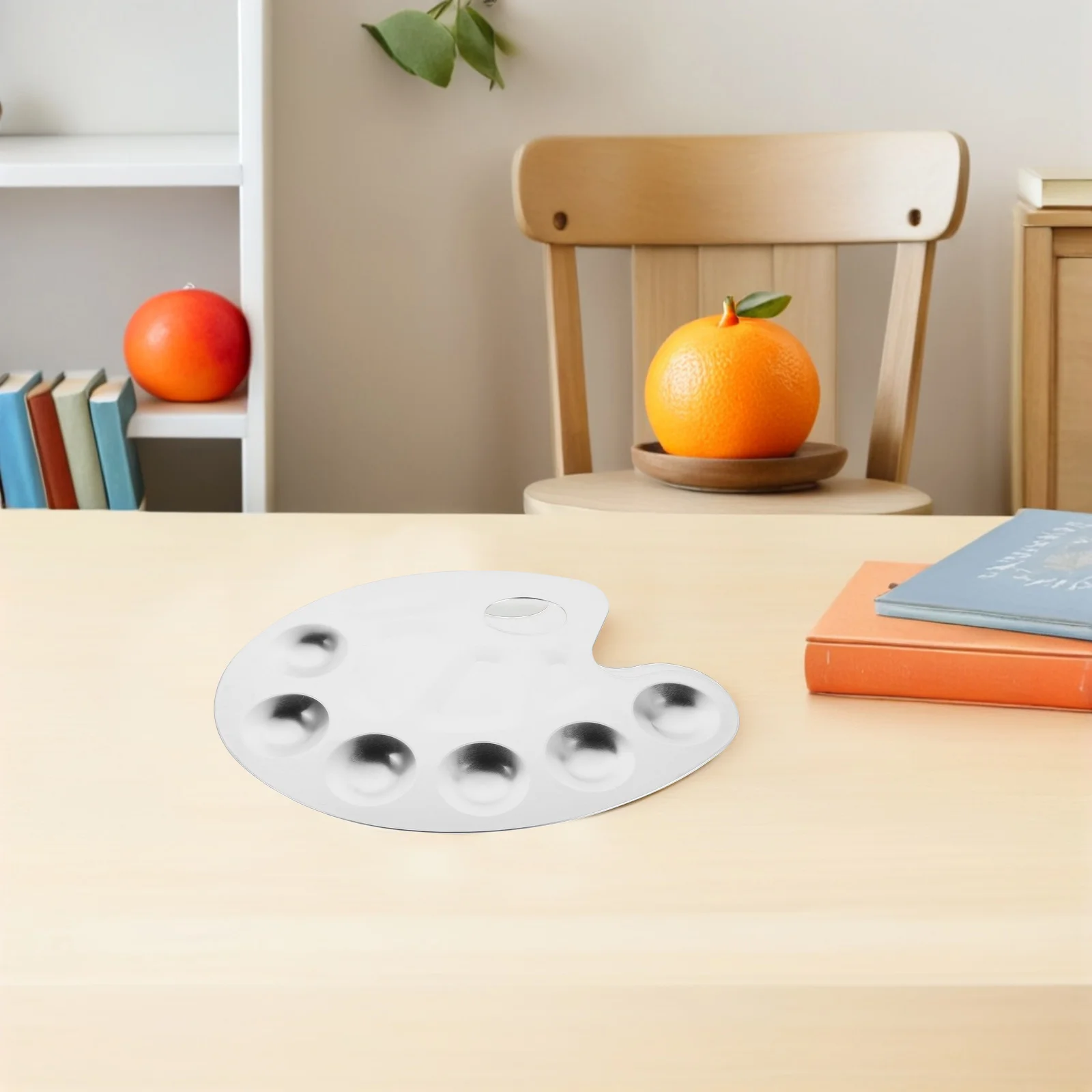 

4Pcs Aluminum Metal Paint Palette with 10 Wells for Watercolor Acrylic Gouache Artist Portable Paint Mixing Trays