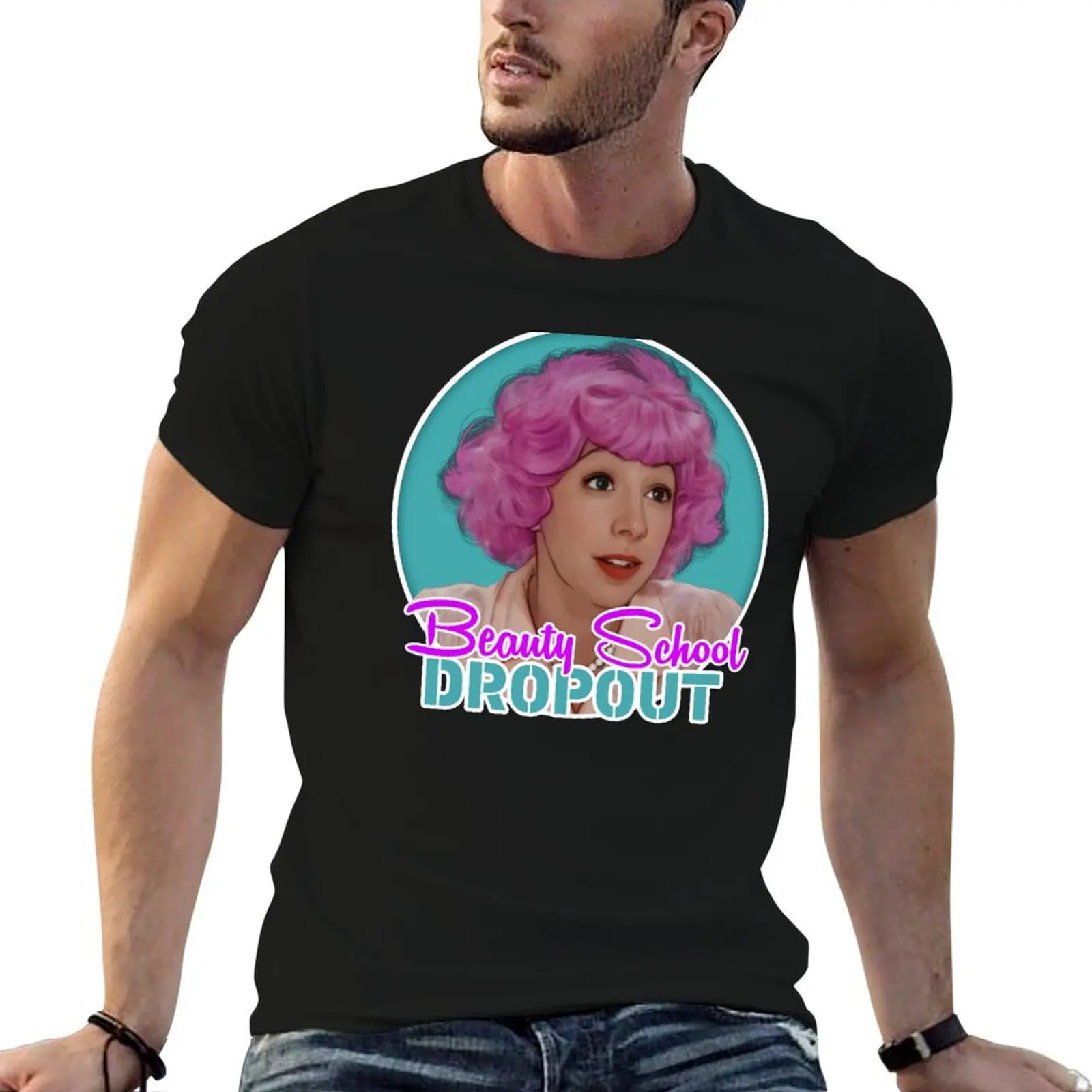 Grease - Camiseta Frenchy, camiseta informal para trabajo y uso diario