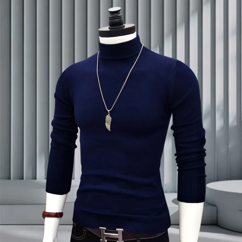 メンズ サーマル スリムフィット ソリッドカラー ニットウェア 伸縮性のあるフード付きセーター 多用途ベースレイヤーシャツ カジュアルスタイル 長袖トップ