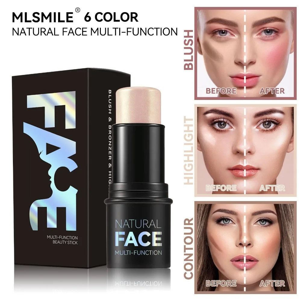 New Face Contouring Bronzer Stick Multi-functional Face Makeups Highlighter Brightening Modify Concealer Pen for Women Girls