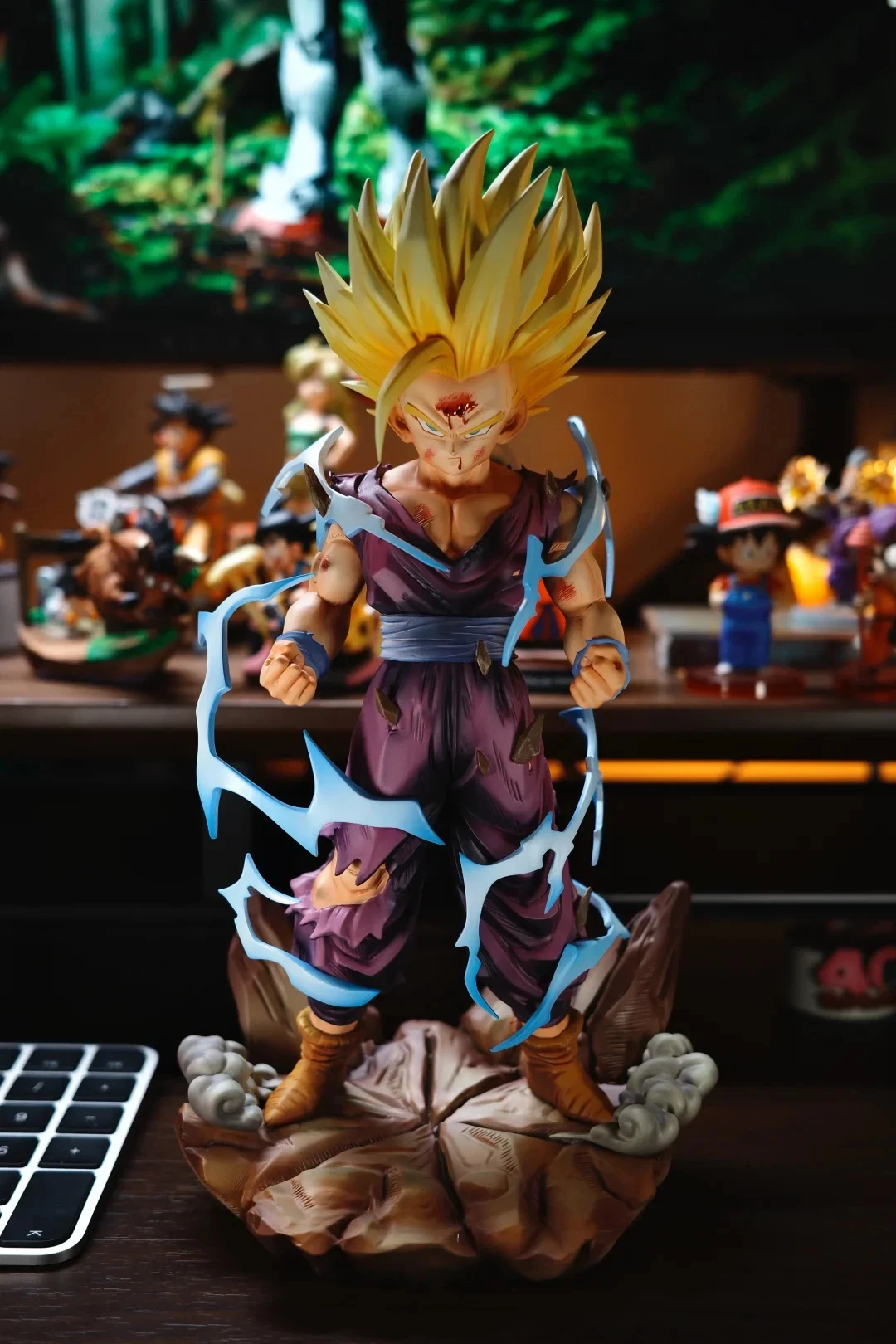 

New Dragon Gohan Anime Action Figure With Double Head Sculpt Desktop Decoration Perfect Surprise Holiday Gifts For Anime Fans