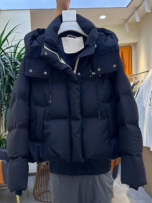 

Женская утепленная хлопковая куртка больших размеров с капюшоном, осенне-зимняя, новинка 2026 года, свободного кроя, в стиле пуховика