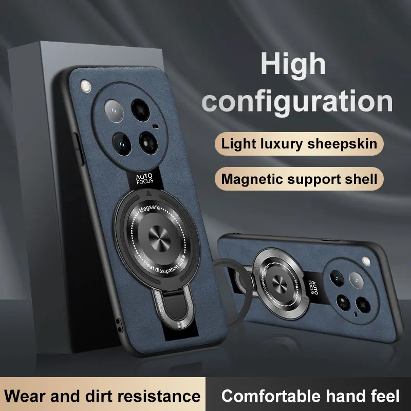 

Case For Infinix Zero40 5G 4G Simple Colorblock Stand Leather Skin-friendly Cover For Infinix Zero 40 Shockproof Bumper Funda