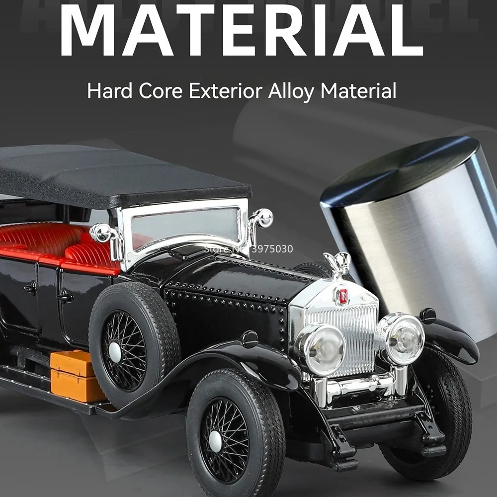 1:32 스케일 롤스로이스 팬텀 자동차 미니어처 모델 장난감 휠 충격 흡수 풀백 차량 모델 소년들이 좋아하는 장난감