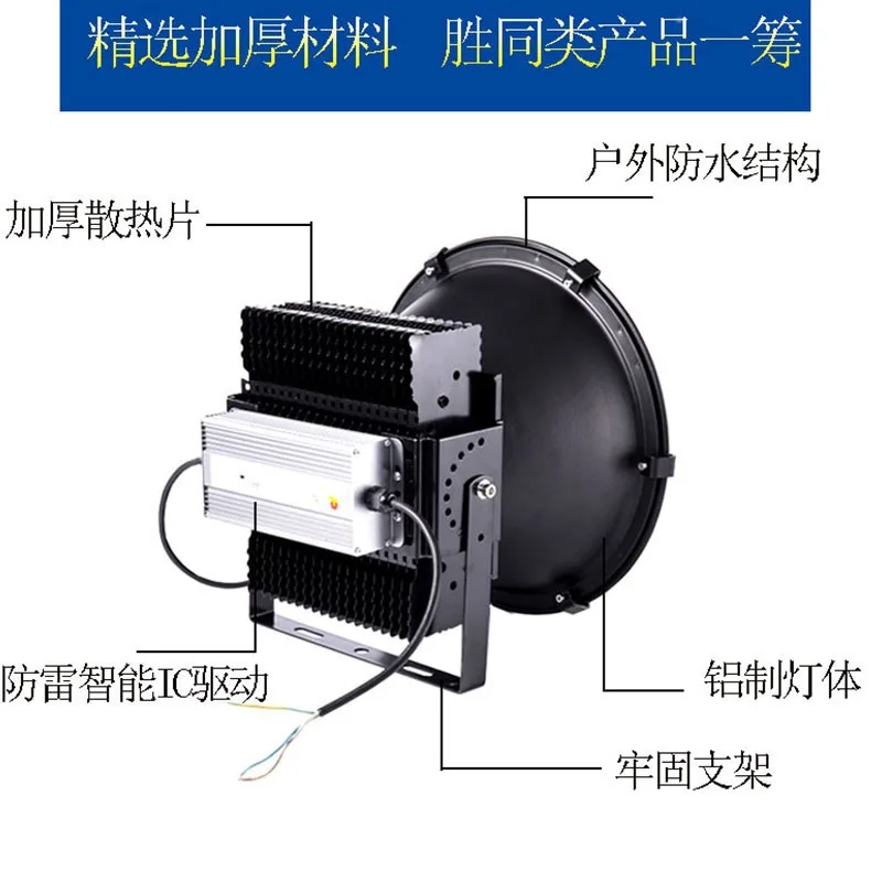 Outdoor waterproof stadium construction site light engineering lighting floodlight
