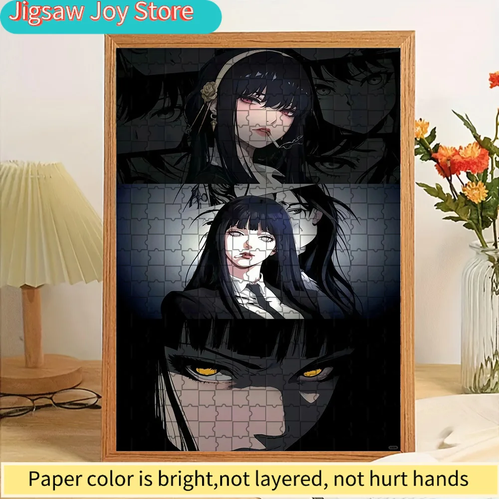 

Пазл-головоломка Spy x Family Yor Forger Evolution, темное аниме-искусство с характерными формами и интенсивными выражениями Йор Форджер, премиум-издание