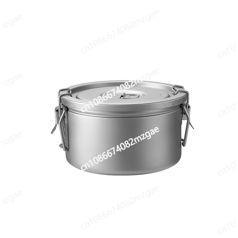 

Pure titanium micro pressure cooker cooking home with liner camping light cooking artifact can steam titanium pot open flame