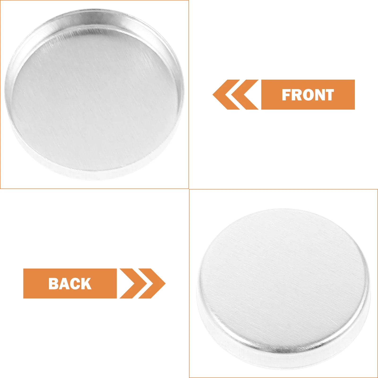 

10Pcs Empty Aluminum Eyeshadow Pans Small Portable Makeup Tray Lightweight DIY Makeup Holder for Travel Small Eyeshadow Pan