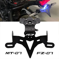 Accessori moto porta targa parafango eliminatore staffa di registrazione per YAMAHA YZF R7 MT07 FZ07 MT FZ 07 R 7