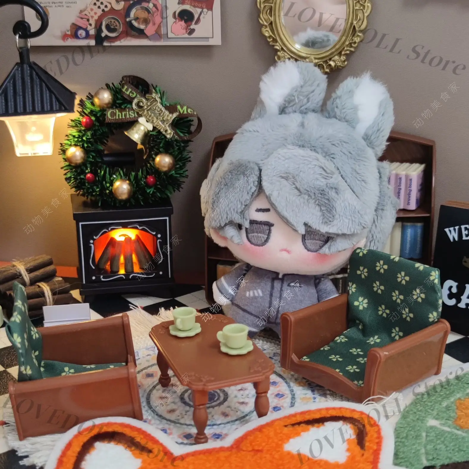 

Game Aesop Carl Embalmer Identity Ⅴ Animal Series Plush Doll Adorable Nunu Body Pendant Keychain Stuffed Toys Gift 10CM