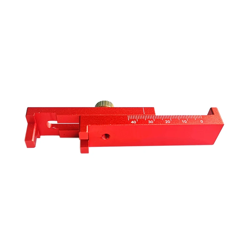 1Pc Aluminum Alloy Depth Measuring Ruler Saw Tooth Gauge Depth Gauge Wood Tenon Ruler Woodworking Tool