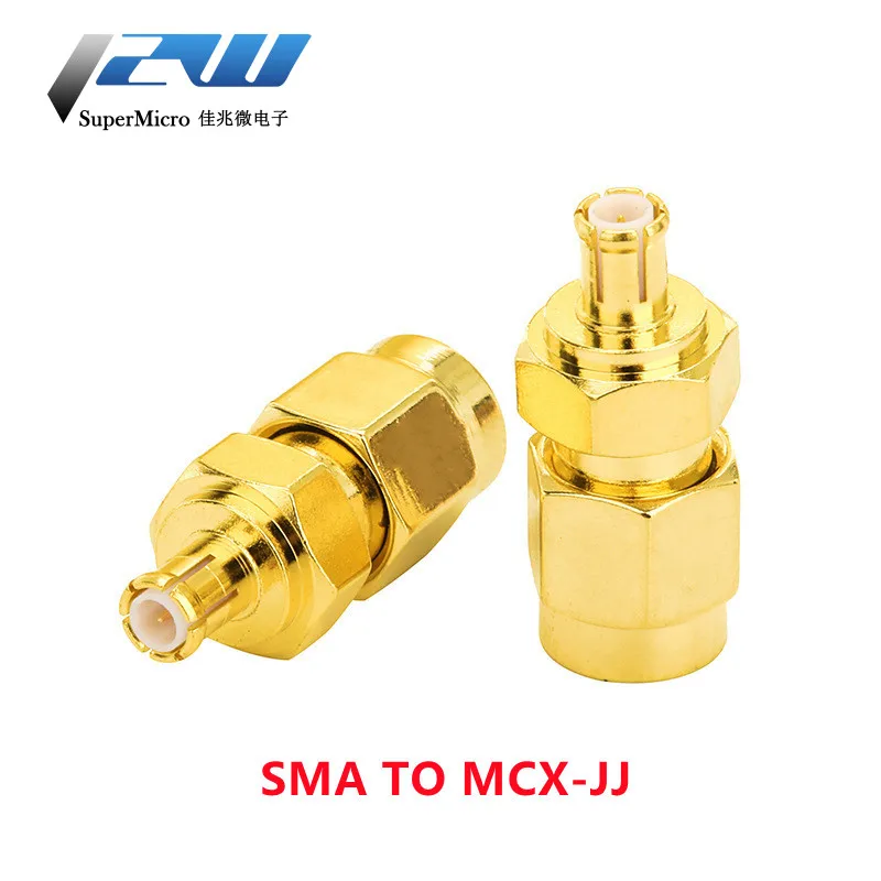 1Pcs SMA to MCX/MMCX Adapter MMCX to SMA Male plug & Female jack Straight RF Coaxial Antenna Connector Kit High Quality