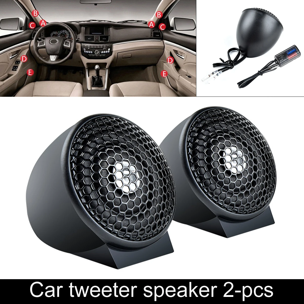 2ชิ้น20W การติดตั้งทันทีประสิทธิภาพสูงลำโพงดอกลำโพงขนาดเล็กสำหรับระบบเครื่องเสียงรถยนต์ใช้ได้กับทุกที่