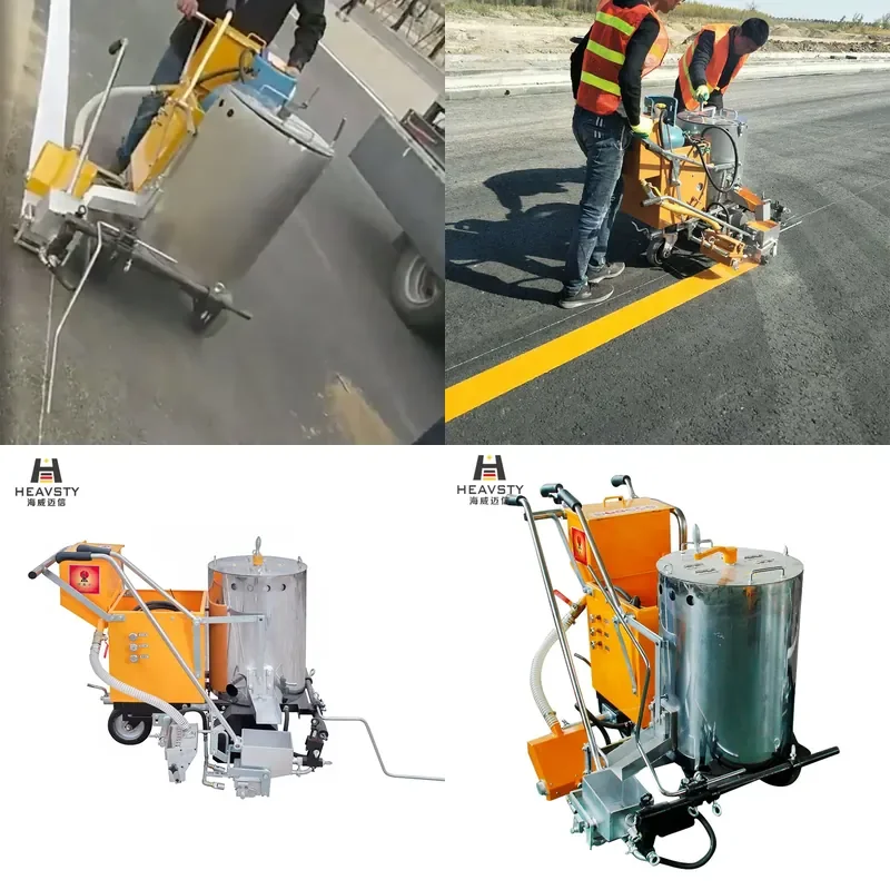 for HEAVSTY HW860 Hand Push Thermoplastic Road Marking Paint Machine Cheap Price