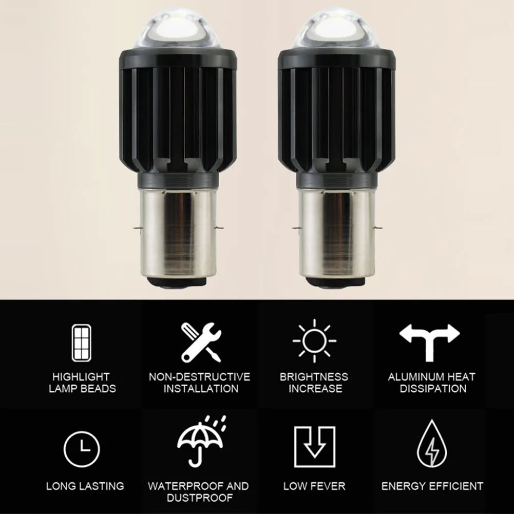

1pc H4 BA20D LED Motorcycle Headlight Bulbs CSP 10000Lm White Yellow Hi Lo Beam Fog Lamp Waterproof Motorbike Scooter Lamp