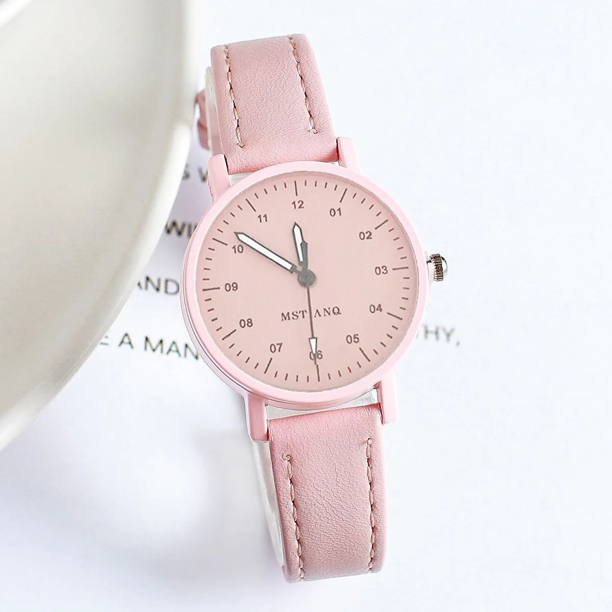 Women Watches Leather Strap Quartz Wristwatches Round Dial Retro Watch Ladies Girls Watch Reloj Para Mujer Girls Wristwatch