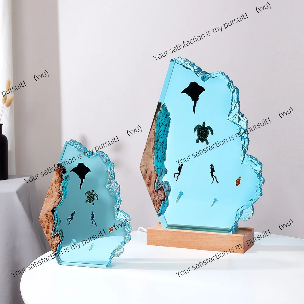 European marine diver micro-landscape decoration housewarming travel commemorative gift epoxy resin handicraft ornament large