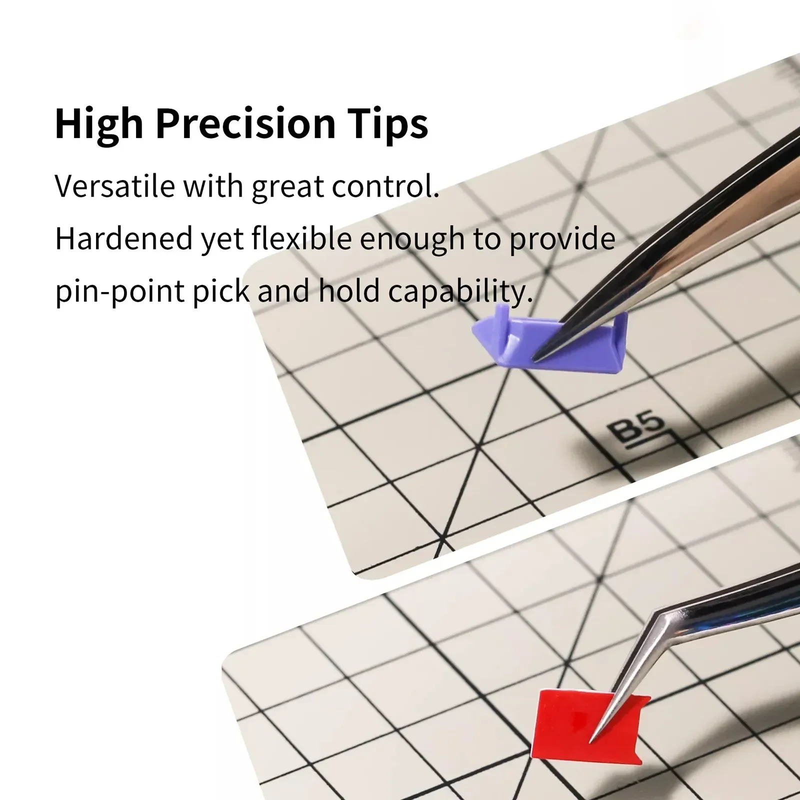 DSPIAE AT-TZ01~08 Stainless Steel Precision Tweezers Mecha Military Model Making Hobby Tool