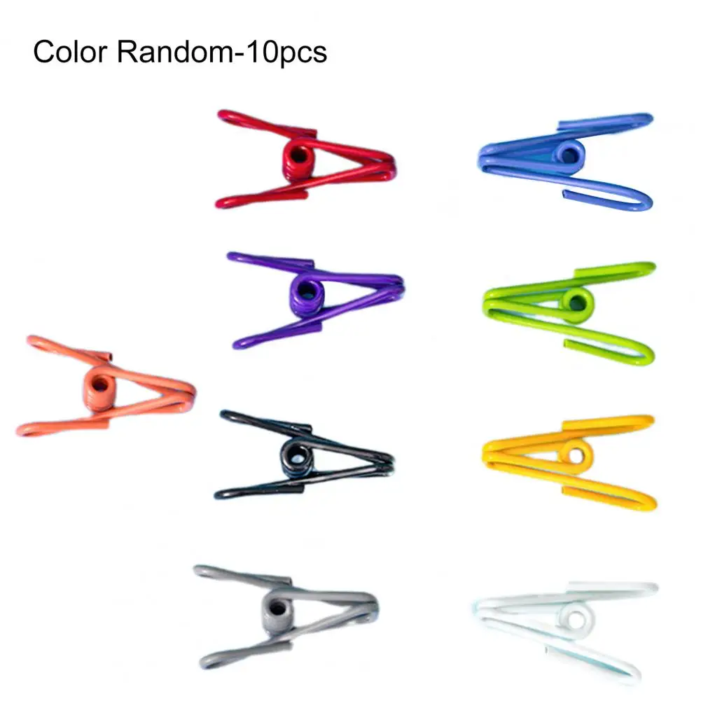 Chips Bag Sealing Clips Stainless Steel Clothes Hanger Clips Set Heavy Duty Anti-slip Clips for Socks Underpants for Food