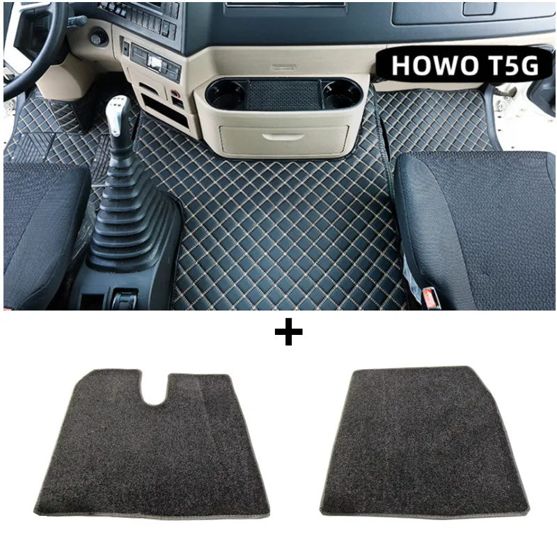 Floor Mats For Howo T5G High Floor Dump truckPads Surrounded Truck Supplies Cab Decoration