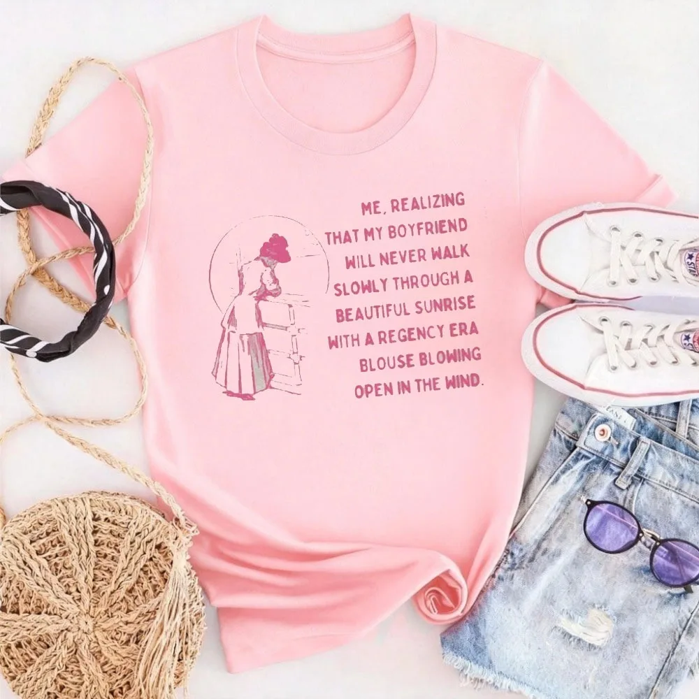 Funny Romance Reader Tee Shirt for Bookworm Romance Tropes Tops with Hot Pink Aesthetic Bookish Clothes Girlfriend Gift Clothes