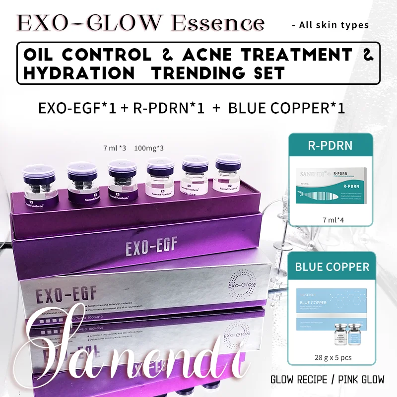 Sanendi Exo الوردي توهج الكورية PDRN السلمون DNA مصل جوهر للنساء مكافحة الشيخوخة تنشيط الجلد ترطيب اشراق Moistu