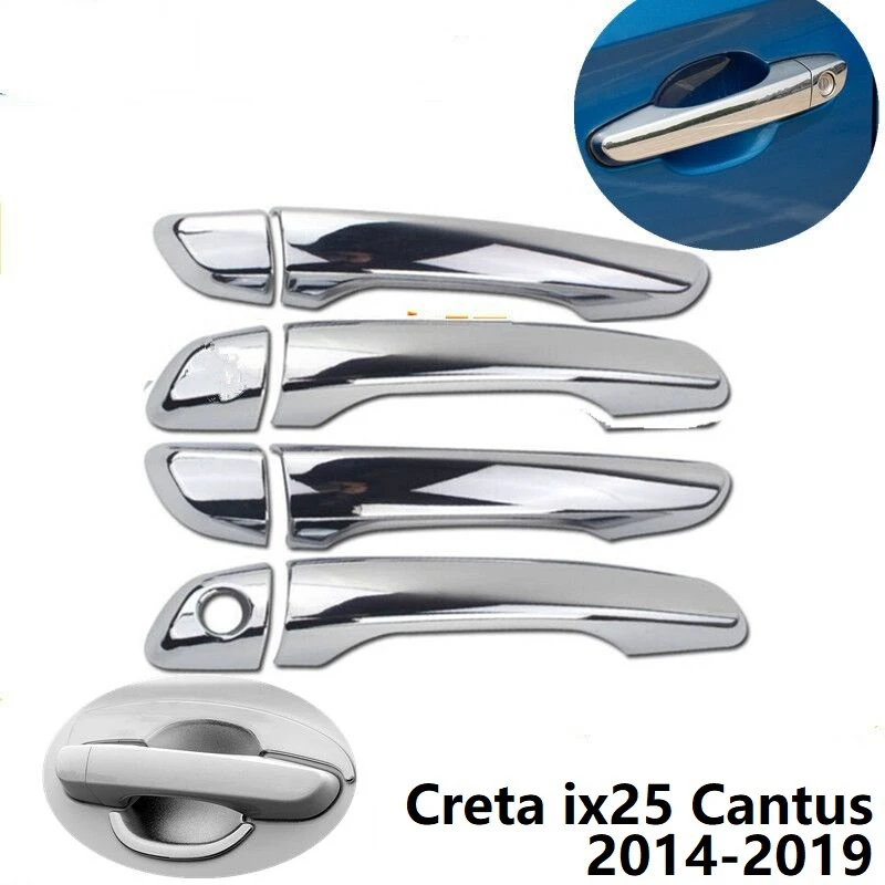 for Ix25 2014 2019 Chrome Side Door Handle Cover Trim