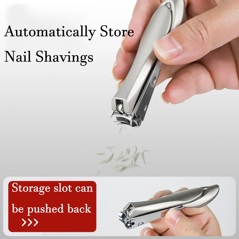 Large size Nail Clippers Stainless Steel Sharpest Nail Cutter Duty Curved Edge for Adult Swing Out Nail Cleaner/File Wholesale