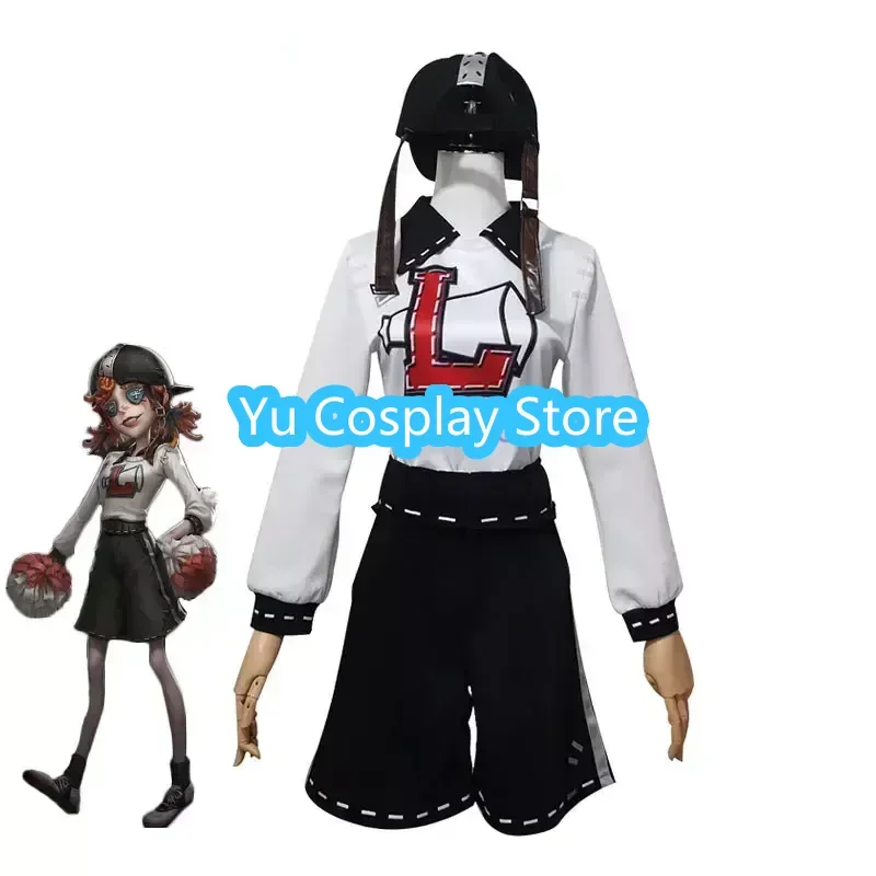 Game Identity V Cheerleaders Lily Barriere Cosplay Costume Cute Party Suit Top Pants With Hat Hallween Uniforms Custom Made